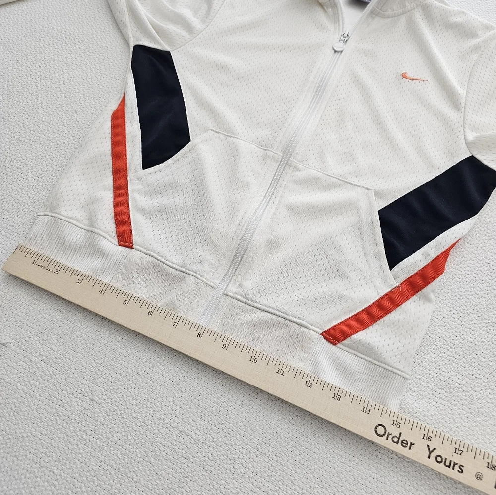 Vintage Nike Track Jacket Lightweight Full zip Woman's size 8-10 Nylon - Picture 7 of 16